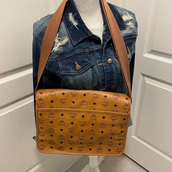 MCM Aren Visetos Messenger Bag